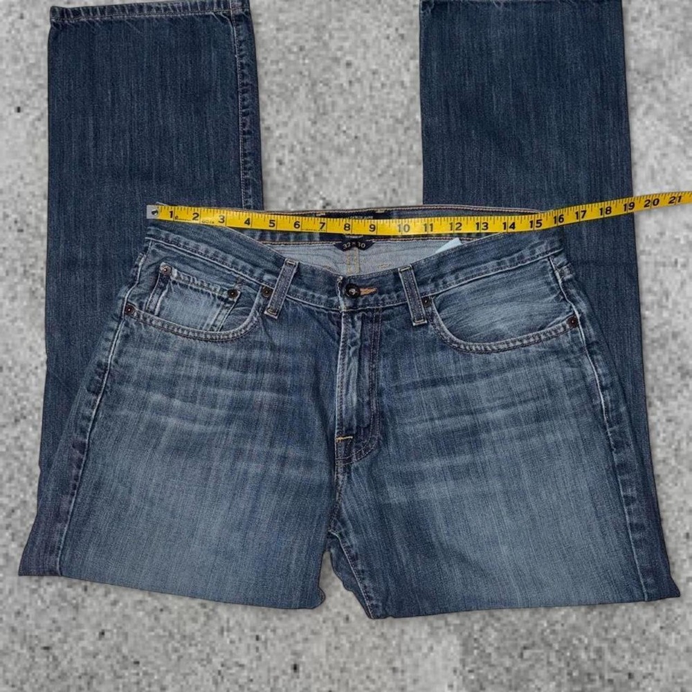 Lucky Brand 221 Original Straight Jeans Mens 32x30 Blue Vintage 2013 Baggy Denim